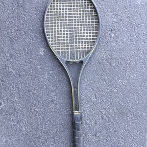 Black and Gold Tennis Racket